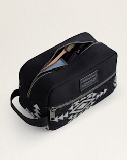 ALTERNATE VIEW OF ROCK POINT CARRYALL POUCH IN BLACK image number 4