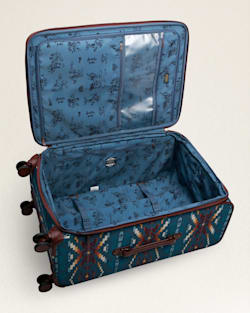ALTERNATE VIEW OF CARICO LAKE 28" SOFTSIDE SPINNER LUGGAGE IN BLUE image number 2