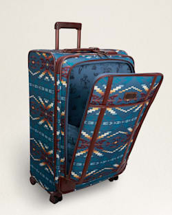 ALTERNATE VIEW OF CARICO LAKE 28" SOFTSIDE SPINNER LUGGAGE IN BLUE image number 3