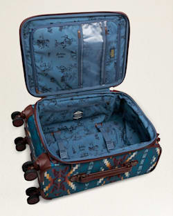 ALTERNATE VIEW OF CARICO LAKE 20" SOFTSIDE SPINNER LUGGAGE IN BLUE image number 5