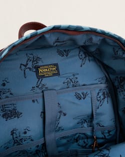 ALTERNATE VIEW OF CARICO LAKE TRAVEL BACKPACK IN BLUE image number 2
