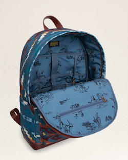 ALTERNATE VIEW OF CARICO LAKE TRAVEL BACKPACK IN BLUE image number 3