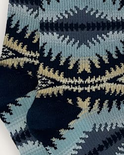 ALTERNATE VIEW OF SUNSET PASS CREW SOCKS IN BLUE MULTI image number 2