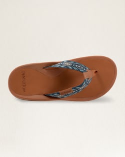 ALTERNATE VIEW OF MENS CARICO LAKE FLIP FLOPS IN NAVY image number 6