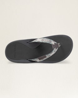 ALTERNATE VIEW OF MENS CARICO LAKE FLIP FLOPS IN GREY image number 6