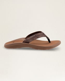 ALTERNATE VIEW OF MENS HARDING FLIP FLOPS IN BROWN image number 7