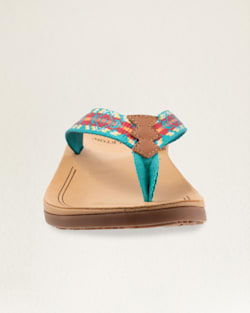 WOMENS CARICO LAKE FLIP FLOPS IN TURQUOISE image number 1
