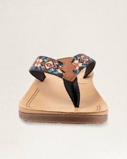 WOMENS CARICO LAKE FLIP FLOPS IN BLACK image number 1