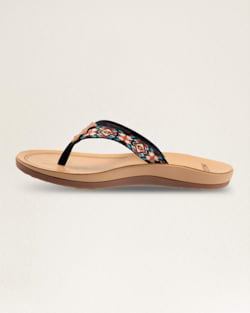 ALTERNATE VIEW OF WOMENS CARICO LAKE FLIP FLOPS IN BLACK image number 4