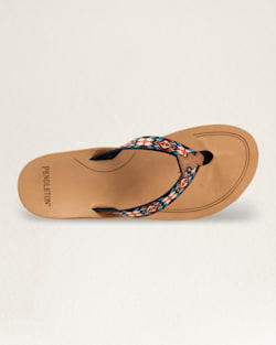 ALTERNATE VIEW OF WOMENS CARICO LAKE FLIP FLOPS IN BLACK image number 8