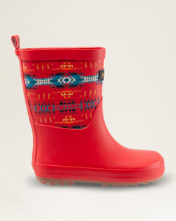 KIDS PILOT ROCK RAIN BOOTS IN RED image number 1