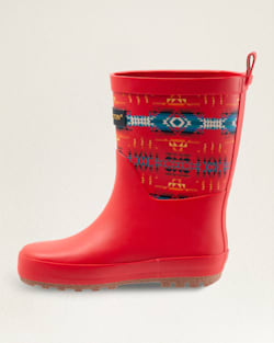 ALTERNATE VIEW OF KIDS PILOT ROCK RAIN BOOTS IN RED image number 3