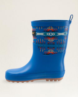 ALTERNATE VIEW OF KIDS PILOT ROCK RAIN BOOTS IN BLUE image number 3