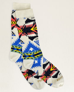 NEHALEM CREW SOCKS IN IVORY MULTI image number 1