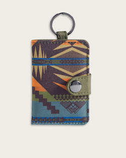 ALTERNATE VIEW OF MYSTIC LAKE EXPLORER KEY RING WALLET IN OLIVE MULTI image number 2