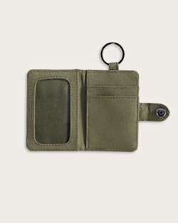 ALTERNATE VIEW OF MYSTIC LAKE EXPLORER KEY RING WALLET IN OLIVE MULTI image number 3