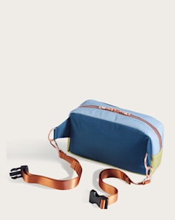ALTERNATE VIEW OF HARDING BEACH CANOPY CANVAS WAISTPACK IN BLUE MULTI image number 2