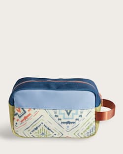 ALTERNATE VIEW OF HARDING BEACH CANOPY CANVAS CARRYALL POUCH IN BLUE MULTI image number 2