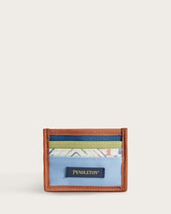 HARDING BEACH CANOPY CANVAS WALLET IN BLUE MULTI image number 1