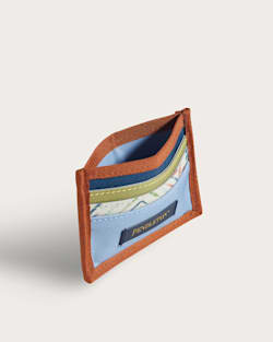 ALTERNATE VIEW OF HARDING BEACH CANOPY CANVAS WALLET IN BLUE MULTI image number 3