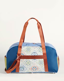 ALTERNATE VIEW OF HARDING BEACH CANOPY CANVAS WEEKENDER IN BLUE MULTI image number 2