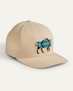 BISON EMBROIDERED HAT IN CREAM image number 1