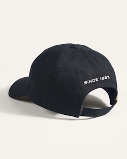 ALTERNATE VIEW OF CLASSIC LOGO SIX-PANEL CAP IN BLACK image number 2