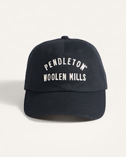 ALTERNATE VIEW OF CLASSIC LOGO SIX-PANEL CAP IN BLACK image number 3