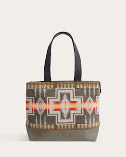 HARDING CITY ZIP TOTE IN OLIVE image number 1