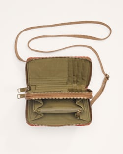 ALTERNATE VIEW OF HARDING CROSSBODY ORGANIZER IN CHILI RED image number 4