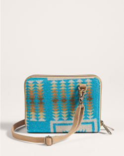 ALTERNATE VIEW OF HARDING CROSSBODY ORGANIZER IN TURQUOISE image number 2