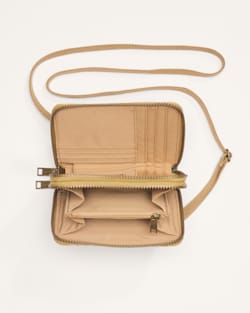 ALTERNATE VIEW OF HARDING CROSSBODY ORGANIZER IN TURQUOISE image number 4