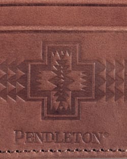 ALTERNATE VIEW OF HARDING SLIM WALLET IN CHILI RED image number 3