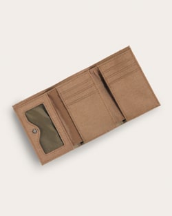 ALTERNATE VIEW OF HARDING TRIFOLD WALLET IN CHILI RED image number 3