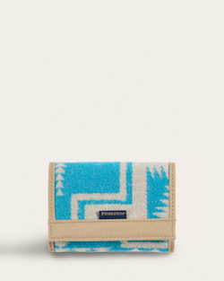 HARDING TRIFOLD WALLET IN TURQUOISE image number 1