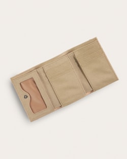 ALTERNATE VIEW OF HARDING TRIFOLD WALLET IN TURQUOISE image number 3