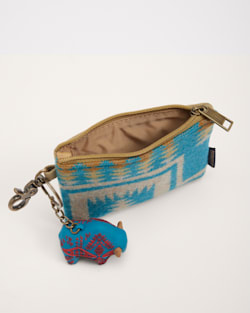 ALTERNATE VIEW OF HARDING ID POUCH IN TURQUOISE image number 3