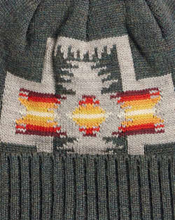 ALTERNATE VIEW OF HARDING MERINO KNIT CAP IN OLIVE image number 2