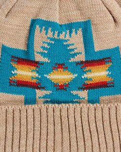 ALTERNATE VIEW OF HARDING MERINO KNIT CAP IN BEIGE image number 2
