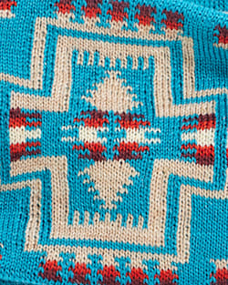 ALTERNATE VIEW OF HARDING FLEECE-LINED MERINO HEADBAND IN TURQUOISE image number 2