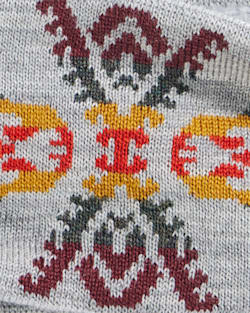 ALTERNATE VIEW OF AUTUMN BIRCH FLEECE-LINED MERINO HEADBAND IN GREY image number 2