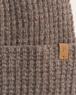 ALTERNATE VIEW OF MERINO WOOL WATCH CAP IN UMBER image number 2