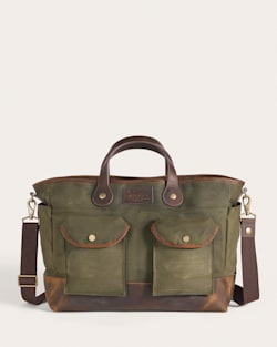 ODYSSEY WAXED CANVAS MESSENGER BAG IN OLIVE image number 1