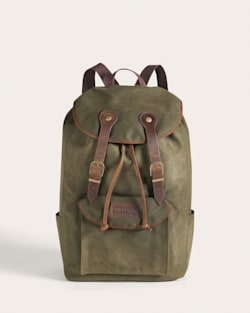 ODYSSEY WAXED CANVAS BACKPACK IN OLIVE image number 1