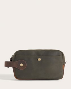 ODYSSEY WAXED CANVAS TRAVEL KIT IN OLIVE image number 1