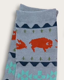 ALTERNATE VIEW OF KIDS 2-PACK CRITTER CREW SOCKS IN SHARED PATHS image number 3