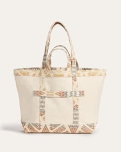 ALTERNATE VIEW OF ASTORIA CANVAS LARGE TOTE IN IVORY PONDEROSA image number 2