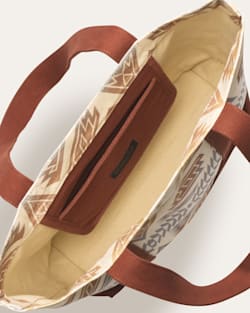 ALTERNATE VIEW OF ASTORIA CANVAS MEDIUM TOTE IN BRICK PONDEROSA image number 3