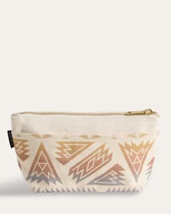 ALTERNATE VIEW OF ASTORIA CANVAS ZIP POUCH IN IVORY PONDEROSA image number 2