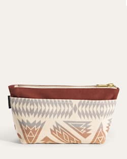 ALTERNATE VIEW OF ASTORIA CANVAS ZIP POUCH IN BRICK PONDEROSA image number 2